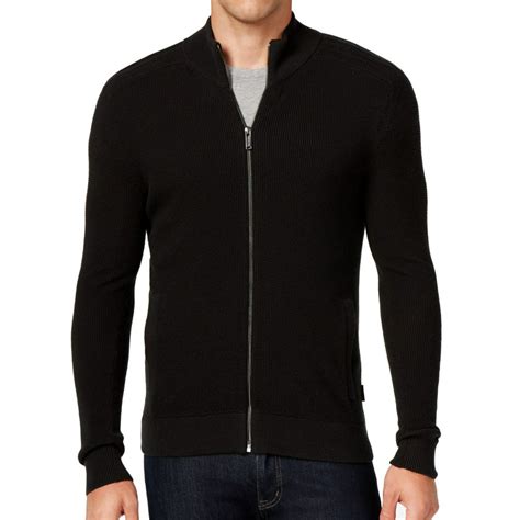 michael kors black zip up sweater|michael kors crewneck sweaters.